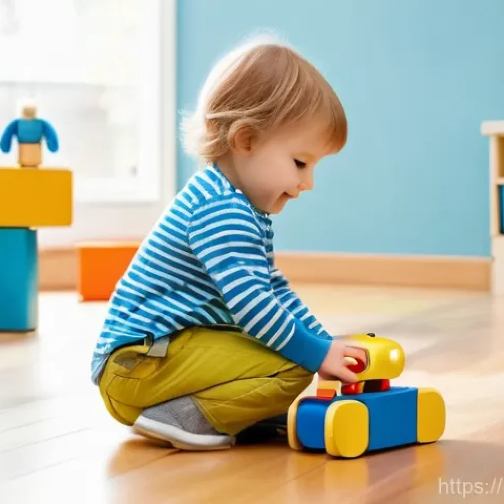 스마트 교구 활용법 - **Prompt:** A curious German preschooler, approximately 4-6 years old, with bright, sparkling eyes, ...