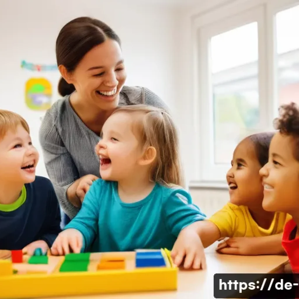 장애 유아 통합 교육 - **Prompt:** A vibrant group of diverse children, aged 3-6, joyfully engaged in collaborative play wi...